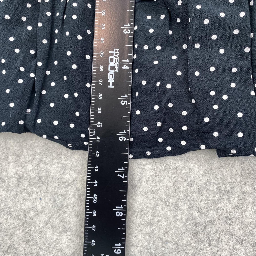 Abercrombie & Fitch Skirt Womens Small Blue Polka Dot Tiered Ruffle Mini Lined - Picture 8 of 12